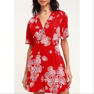 Free People Blue Hawaii Mini Dress